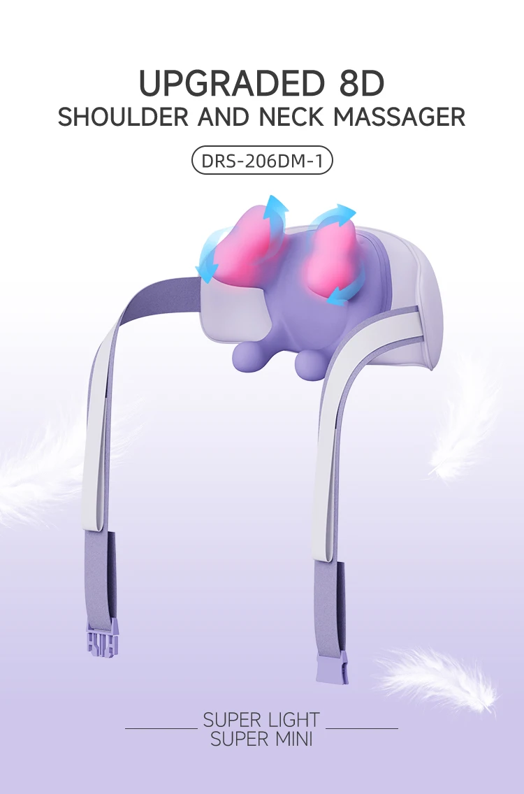 Shiatsu Neck and Shoulder Massager with Heat, Portable Electric Neck and Back Massager for Pain Relief