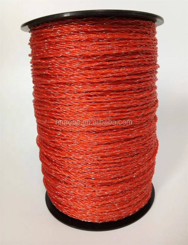 China factory customized 400M polywire for horse and cattle electric fence security