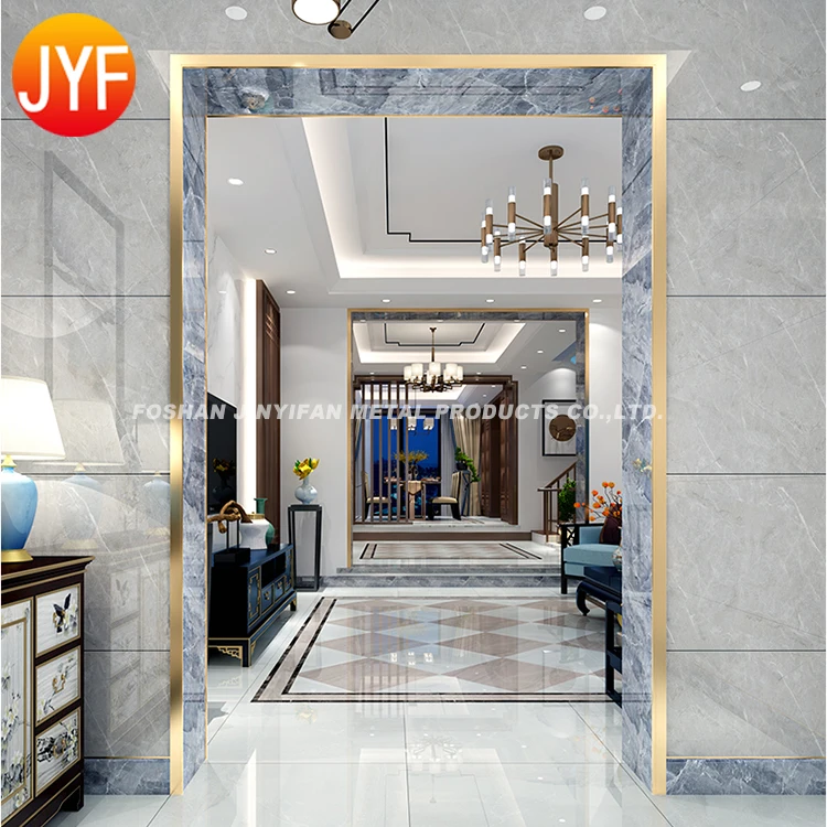 SS04096 Factory Wholesale Stainless Steel Door Frame Trim Stainless Steel Strips Trim Outside Corner