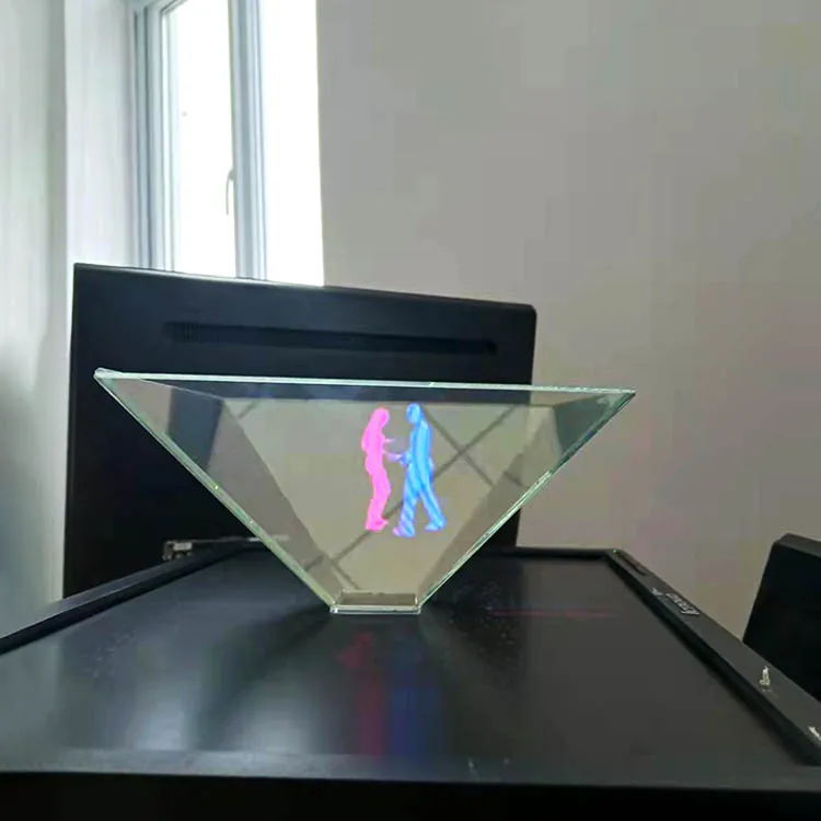 Hot Sale 360 holographic display 360 degrees holographic cases to the desktop Three sides of the phantom imaging