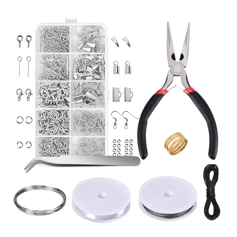 DIY Jewelry Making Kit Supplies Jewelry Repair Tool with Accessories Jewelry Pliers