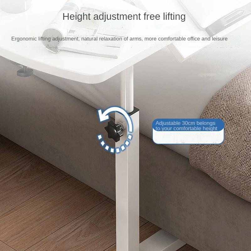 Bedside table removable simple table home student desk bedroom mobile lazy computer desk