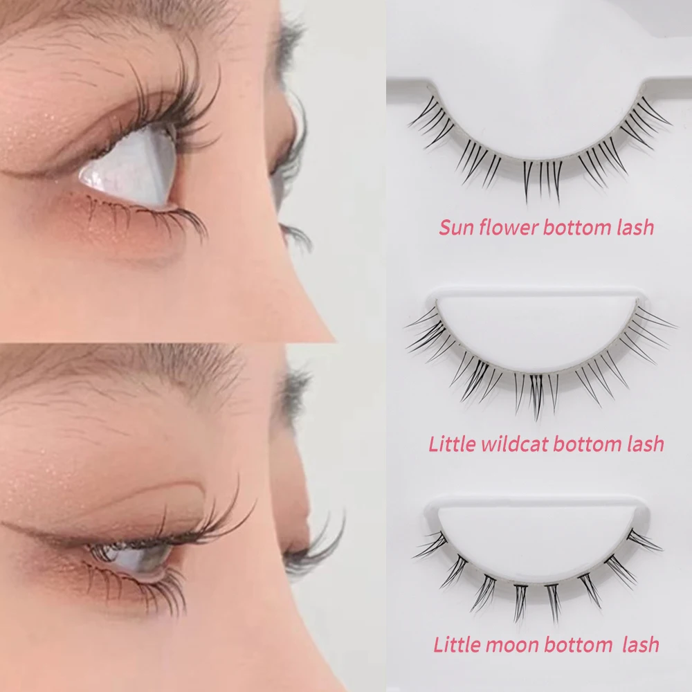 Matte Diy Lash Extension Clusters Trays Kit Loose Bottom with Bottom Lashes Cluster Lashes with Kit 6mm and 7mm