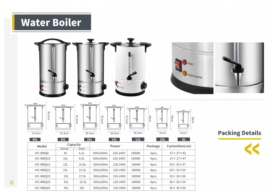 Hotel Supplies New Electric Tea Coffee Urn Brew and Hold  With Drip Tray  For  Catering Office Home
