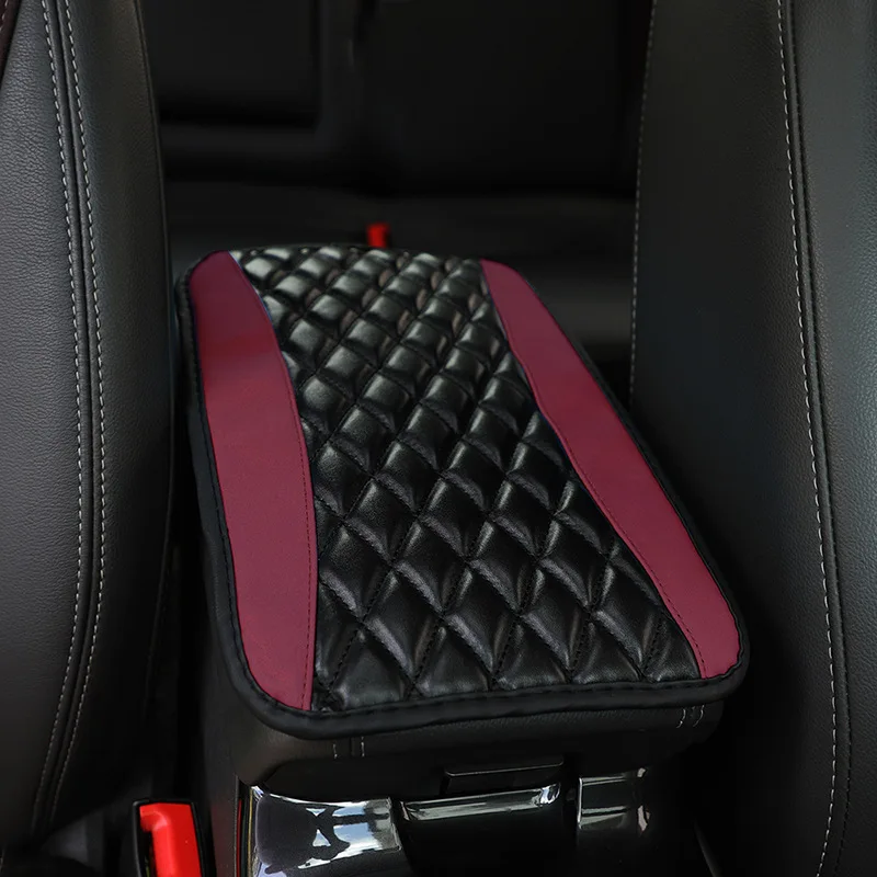 Universal Car Center Console Cushion Pad Leather Auto Center Console Cover car armrest Cover Waterproof