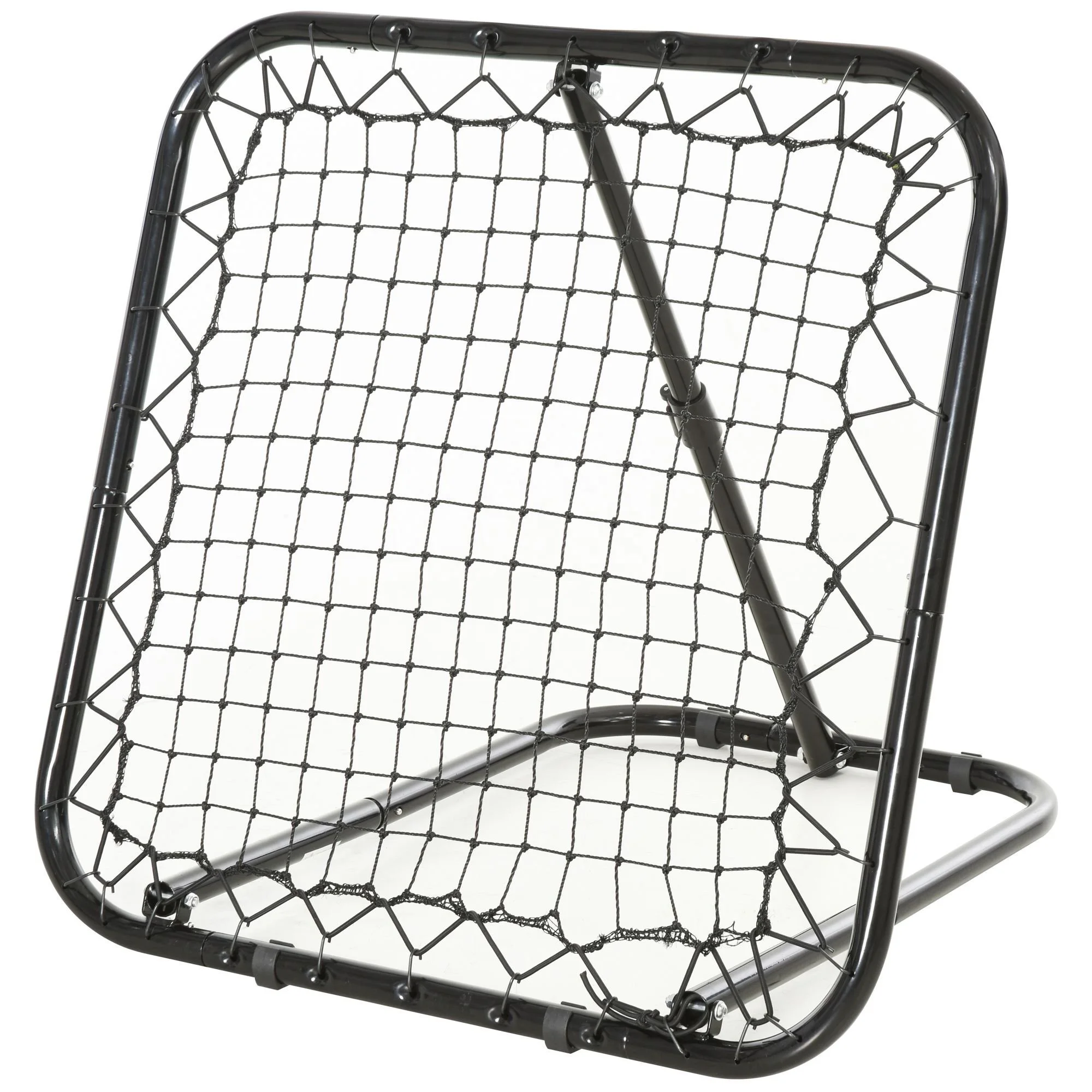 Portable soccer goal rebounder for children training in the backyard