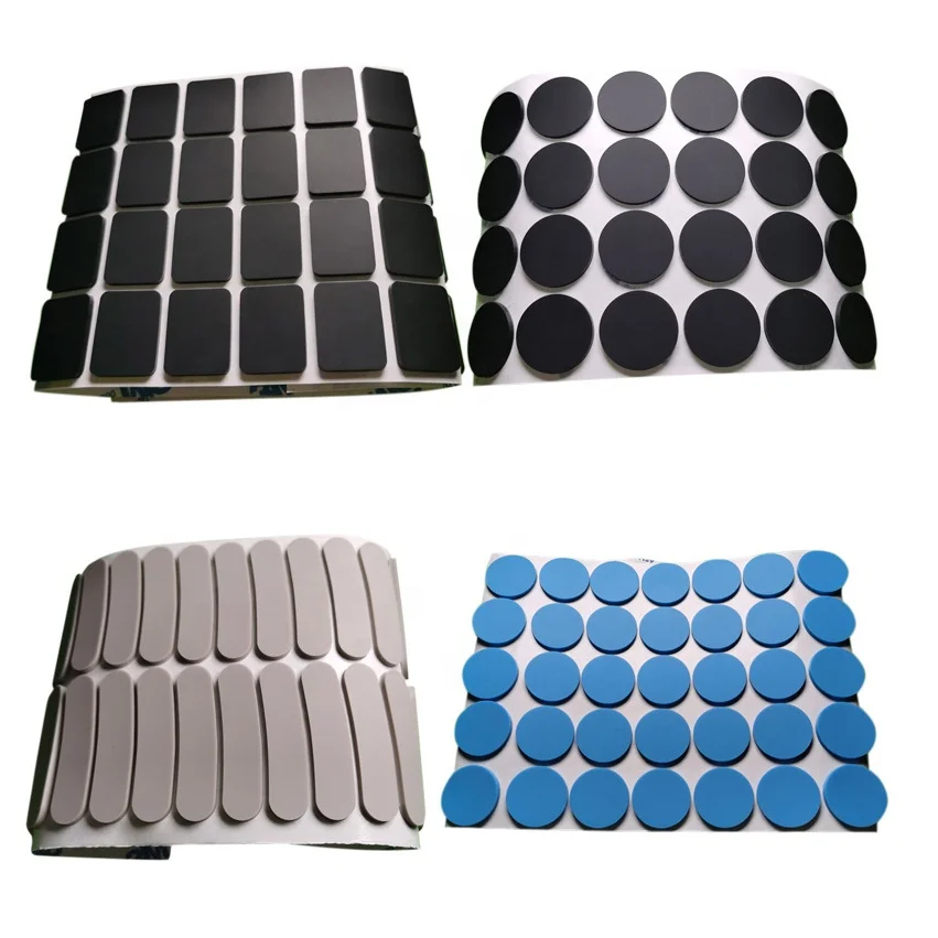 Byphane Custom Manufacturer Adhesive Transparent Clear Silicone Rubber Foot Pads Furniture Adhesive Bumper Pad For Cabinet