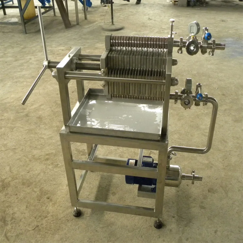 Wine Filter Press Machine for Solid-liquid Separation Sanitary Plate and Frame Filter Press Machine