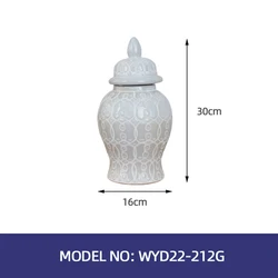 small modern porcelain ginger jar table ginger jars white ceramic ginger jar vase home decor wholesale