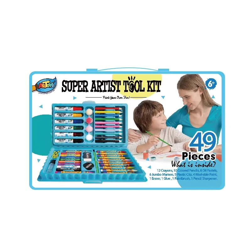 High quality plastic miniature drawing color art crafts set for kids