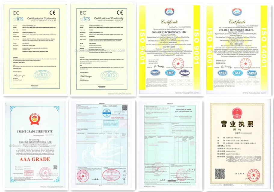 1080p hd digital tv set top box complying with  CONAX cas for digital cable tv system COL1080C