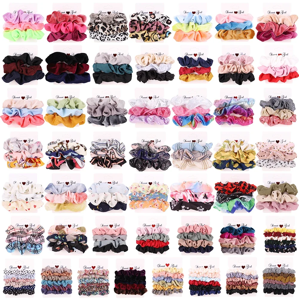 Cheap Accessories Set Romantic Hair Accessories Hair Rope Large Intestine Ring Elastic Hair Bands