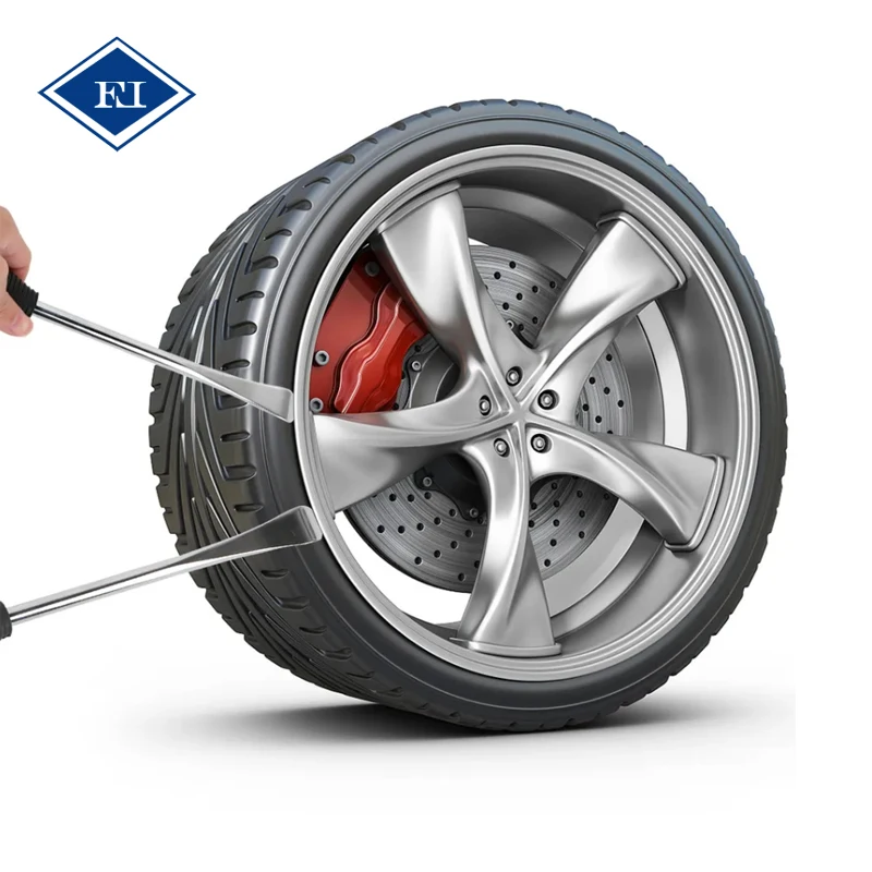 5pcs Tire Stripping Tool Tire Removal Pry Bar Crowbar Warping Bar Alloy Steel with 2 Rim Protectors