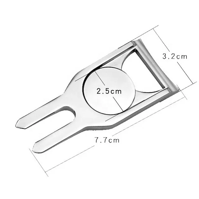 
Custom Ready Mold Existing Mold Zinc Alloy Golf Divot Tools Golf Fork Ball Marker 