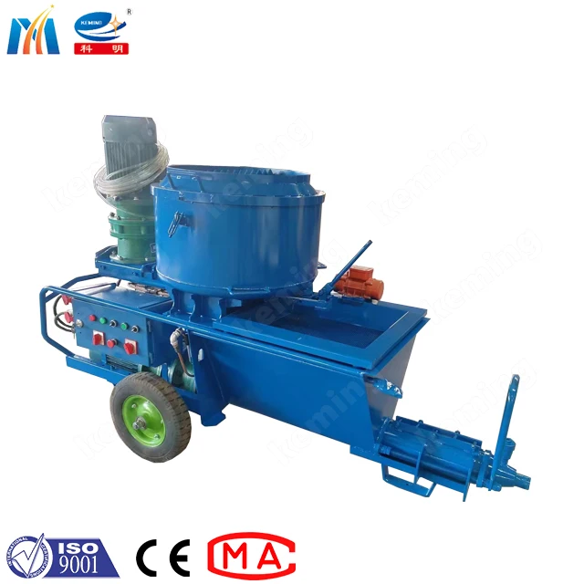 screw putty pumping machine KLW mortar spraying machine with mixer for ceiling plaster with mini air compressor
