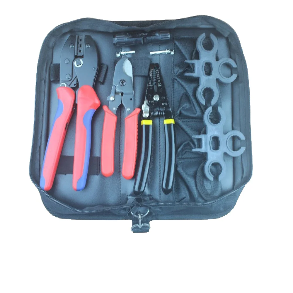 Solar pv Crimping Tool Kits for 2.5-6.0mm2 MC 4 connectors solar installation tool set with Crimper,Stripper Cutter