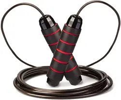 Высококачественная Скакалка для фитнеса, тренировочная утяжеленная ручка, стальная проволока с ПВХ покрытием, регулируемая скорость, скакалка