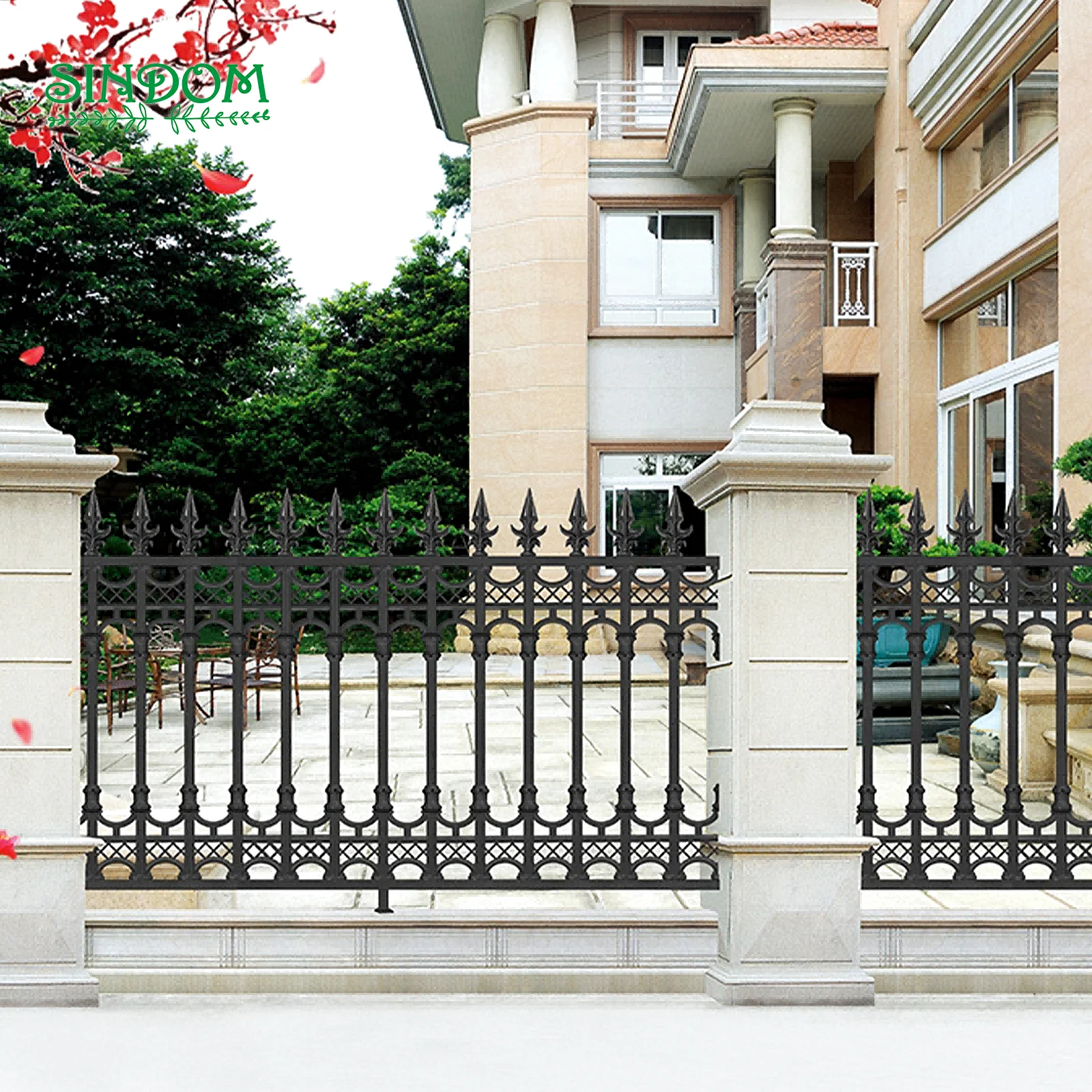 Newly Design Outdoor Security Aluminium Alloy Customized Panels Fence