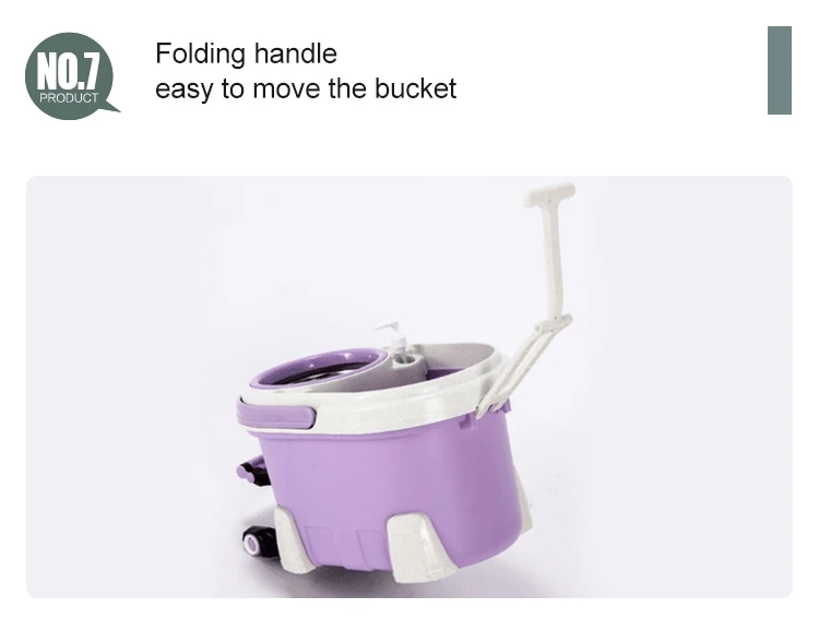 Best Selling Microfiber Mop 360 Magic Spin and Go Flat Mop and Bucket Set with Foot Pedal