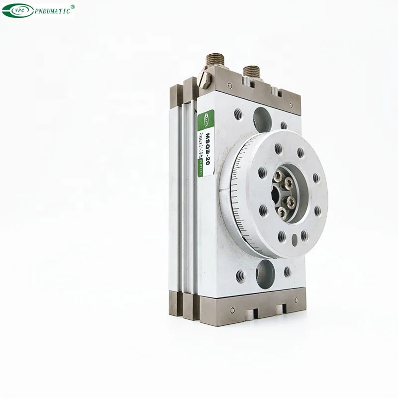 SMC type MSQ Series 90 180 Degrees Swing Solid Aluminum Pneumatic Rotary Table Actuator Cylinder