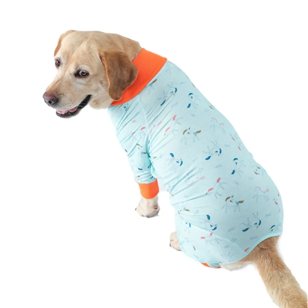 Designer Dog Pajamas Bamboo Romper Dog Cat Christmas Outfit Clothes Holiday Xmas Dog Jumpsuit