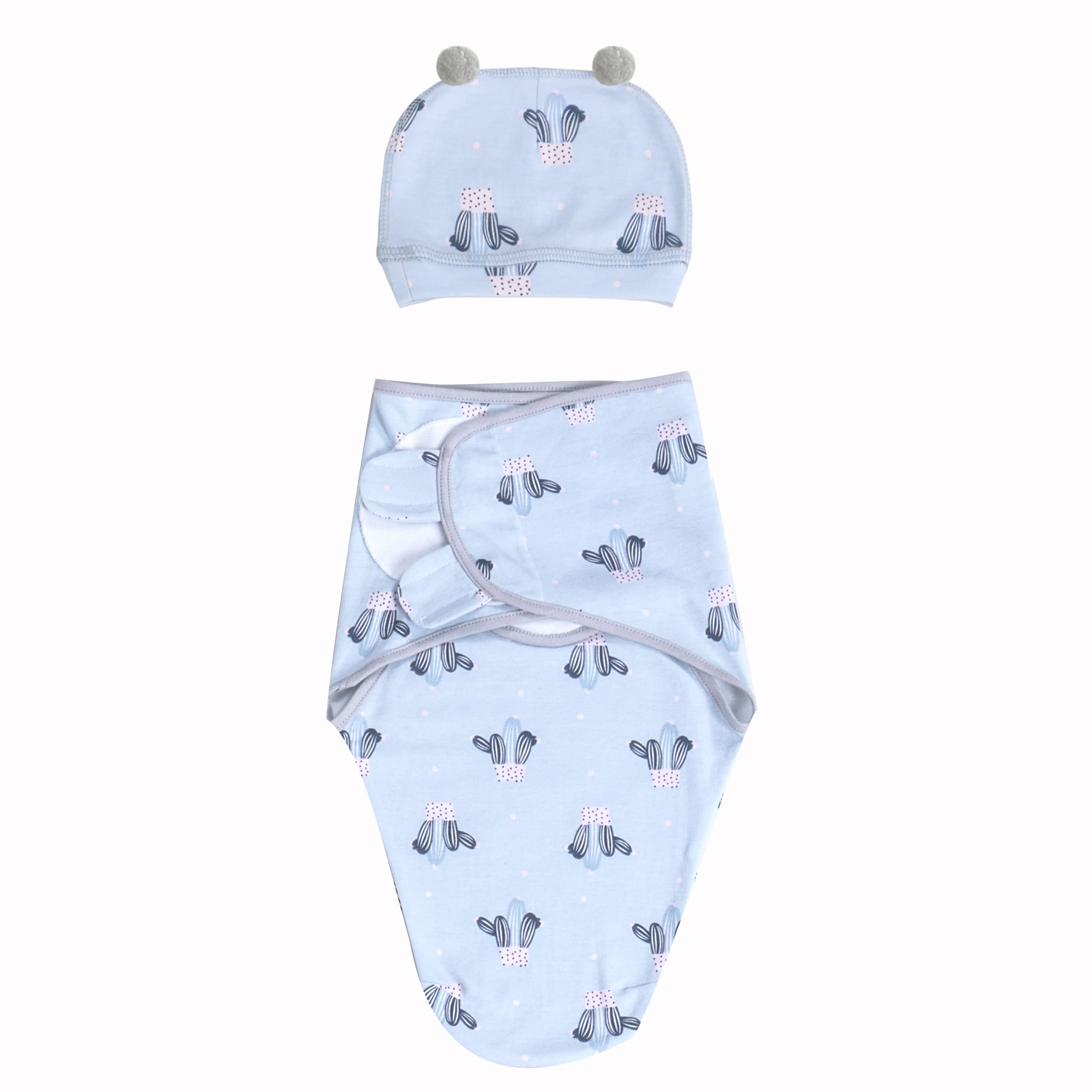 
Wholesale Newborn Baby Sleeping Bag 2020 Cartoon Printed 100% Cotton Baby Set Eco-friendly Baby Blanket 