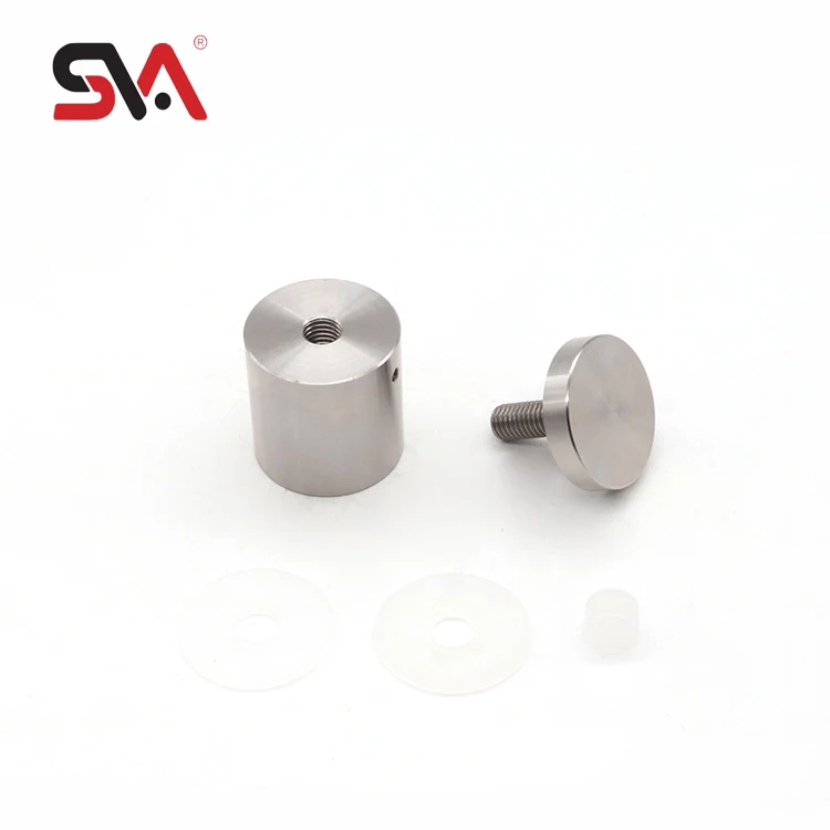 High Quality SVA-0398A SUS304 Tempered Glass Handrail 40mm Glass Fixed Hardware for Advertising Nail Railing Balcony Standoff