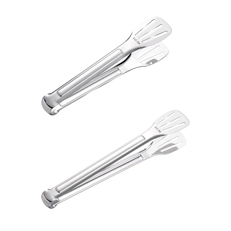 New kitchen accessories premium grill bbq tongs food cooking stainless steel kitchen tongs
