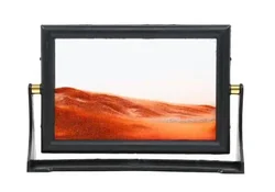 Creative Home Decoration Glass Craft  3D Dynamic Fluid Moving Sand Scenes Landscape Art in Motion Picture