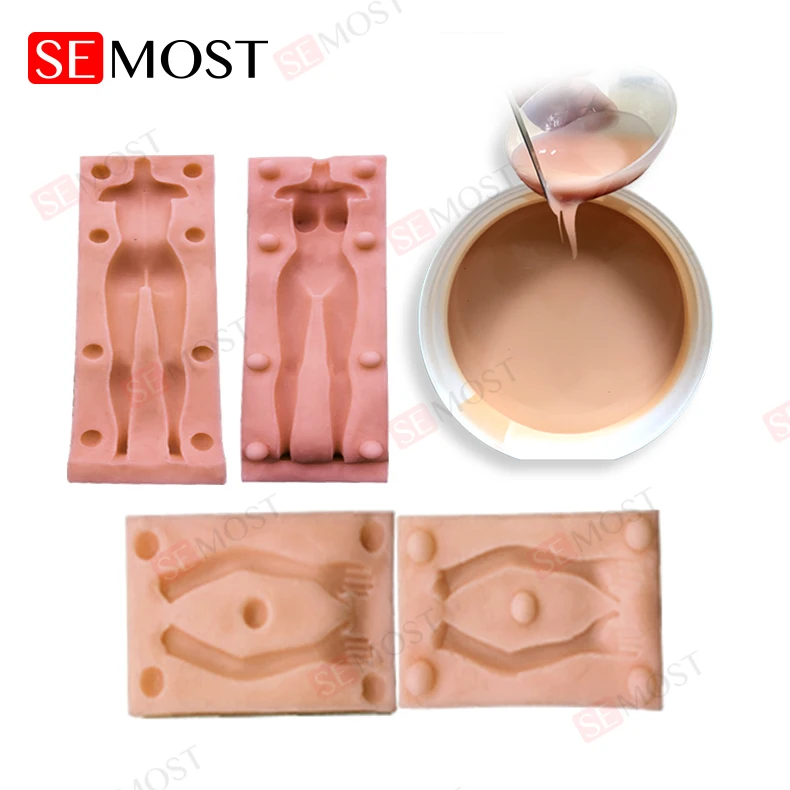 Price of medical grade silicone rubber  for body parts making  prosthetic/ear/mask making raw silicone material