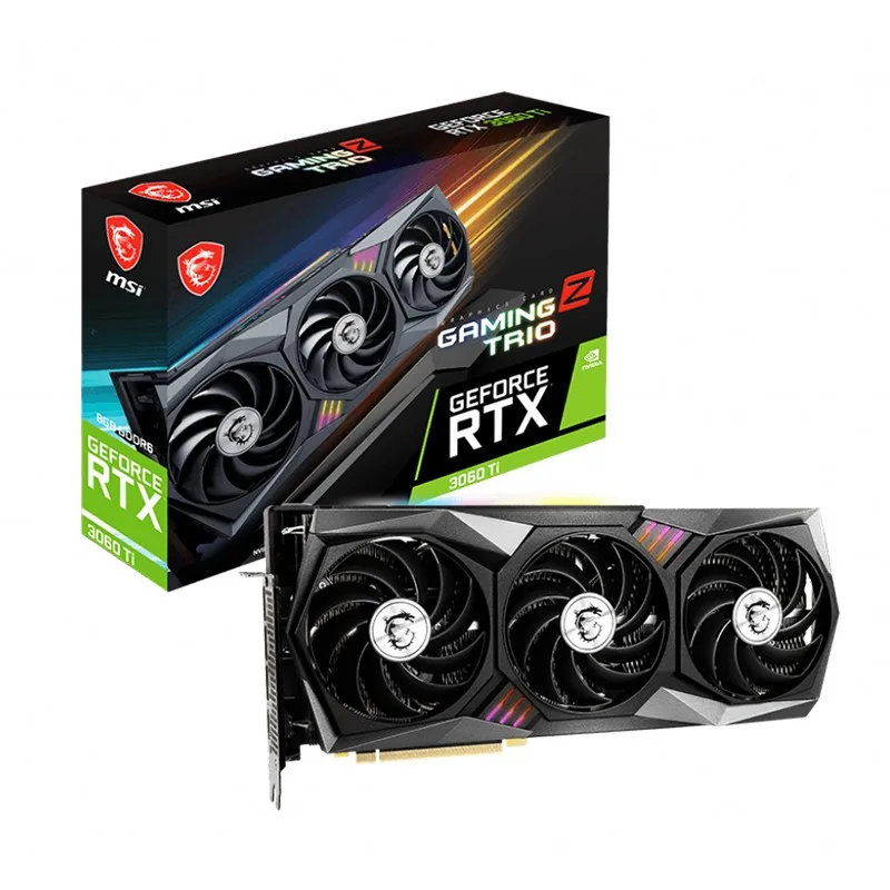 MSI GeForce RTX 3060 Ti GAMING Z TRIO Graphics Card 8G LHR 3060ti GPU Gaming Graphics Card in Stock
