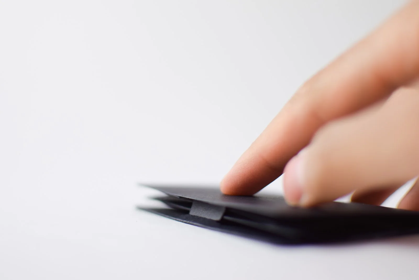 Sobres Black Small Gift Card Hotel Key ID Card Holder Mini Paper Envelope VIP Credit Card Custom Logo Foldable Envelope Boxes