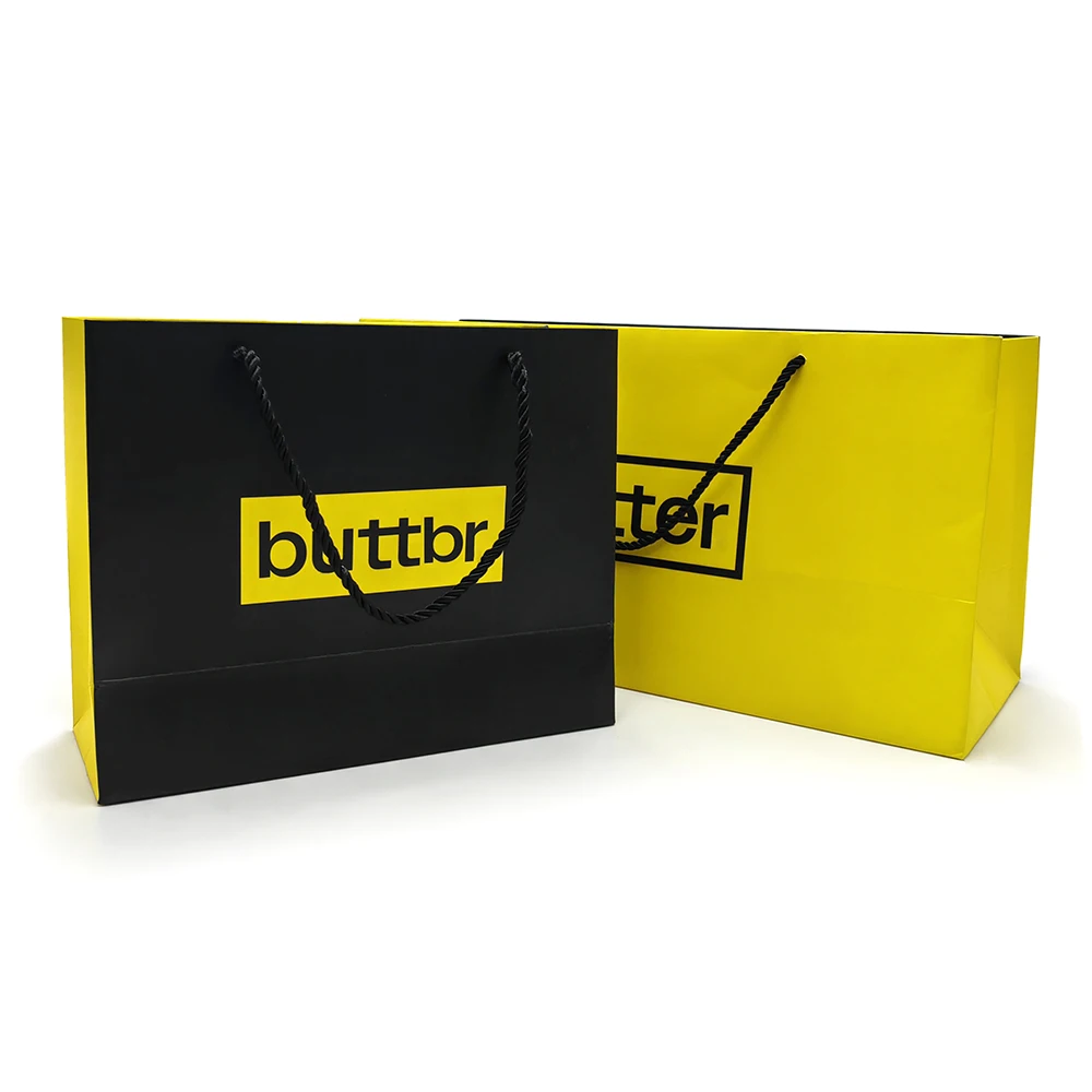 Wholesale Customized Logo Recyclable Retail Gift Clothing Shopping Packaging Luxury Paper Bag With Handle
