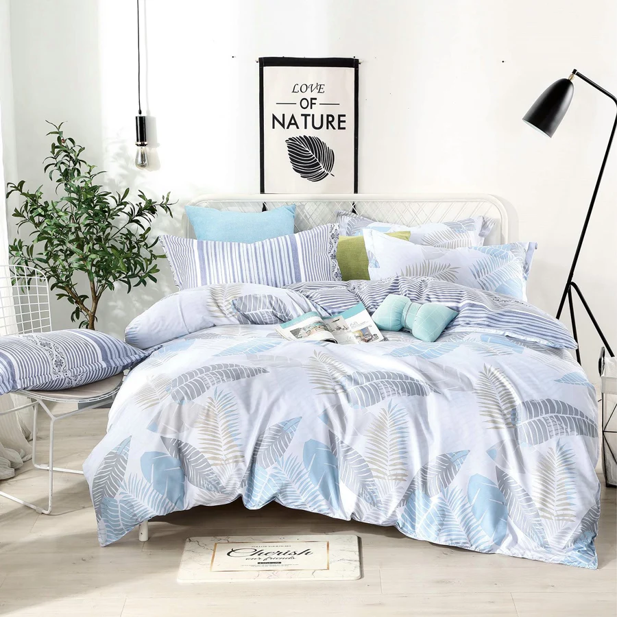 Latest Designs 100% Microfiber Soft Bed Sheet Three Piece Beddings Set