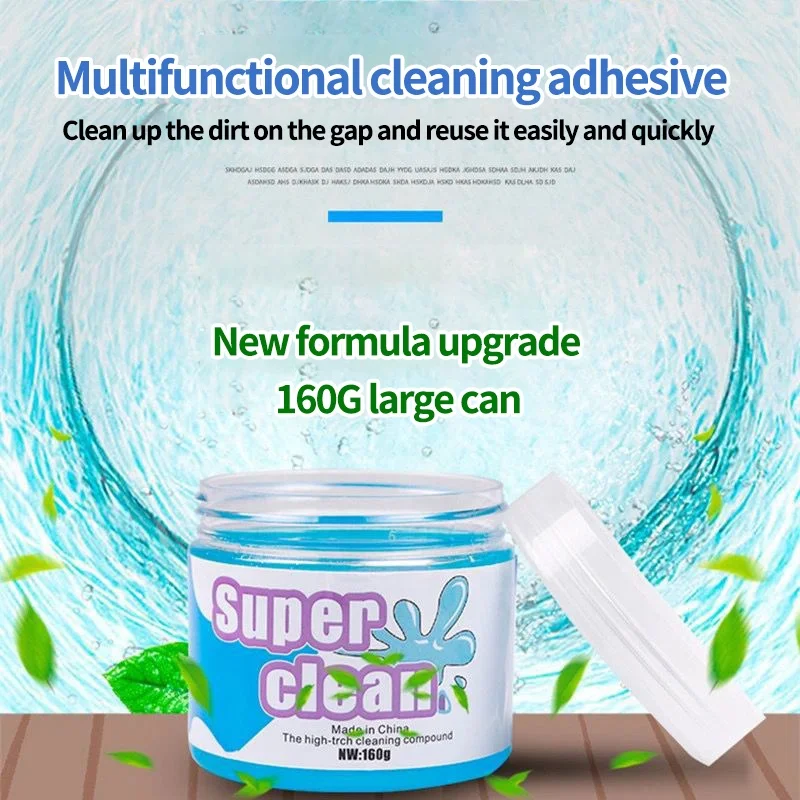 Wholesale keyboard Cleaner Dust Cleaning Jelly mud 160g Super magic Car Cleaning Gel For Car Interior dust cleaning