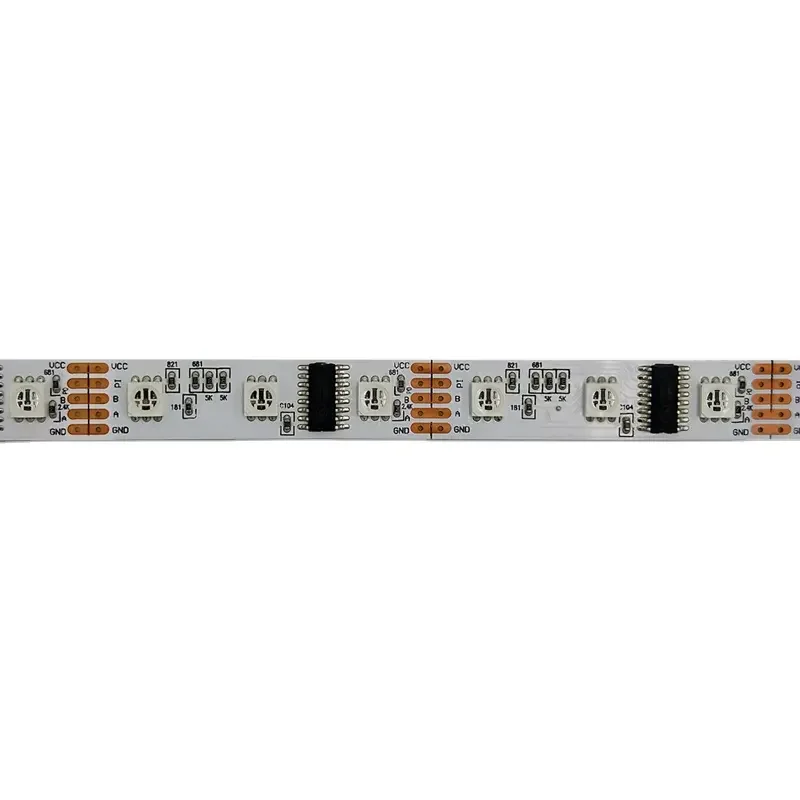 DMX512 светодиодные полосы света 12 В 60 светодиодов Цифровой Программируемый RGB Светодиодные адресуемые Гибкие