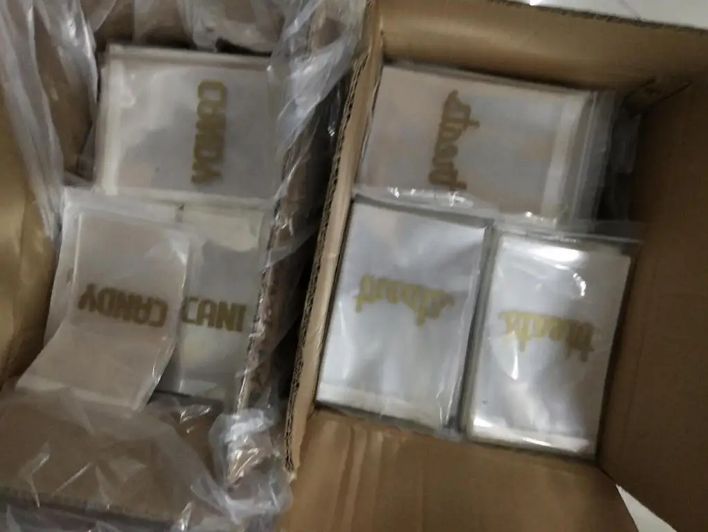 Прозрачный пластиковый пакет для печенья с принтом на заказ