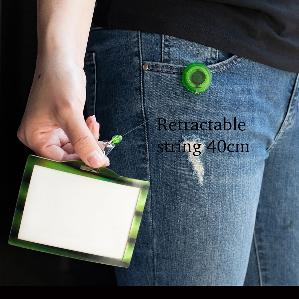 Colorful YoYo ID Reel Badge Carabiner Reel Round Retractable Badge Reel