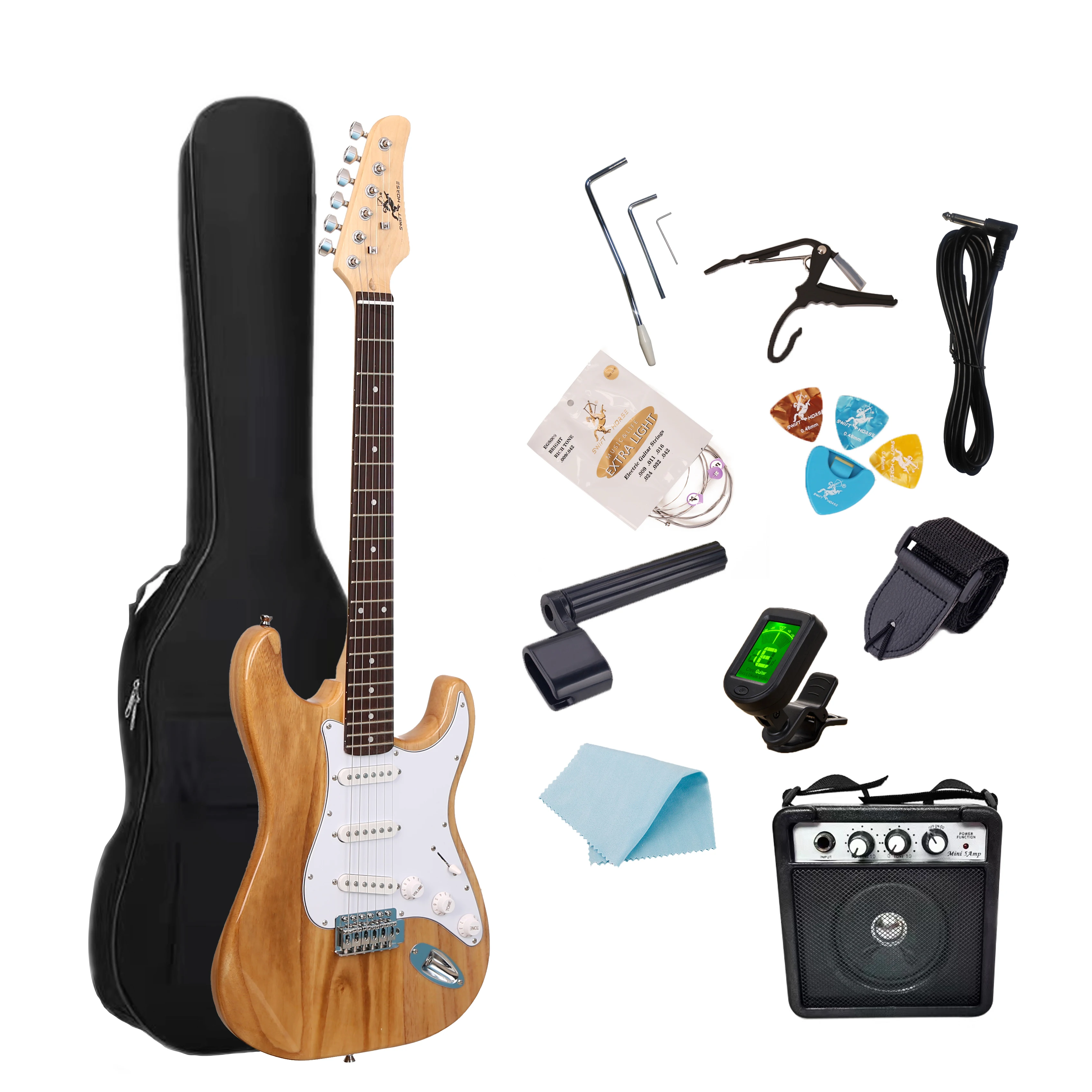 Лидер продаж в Китае высококачественный набор для электрогитары усилитель струны сумка гитары инструментов взрослых оптовая цена