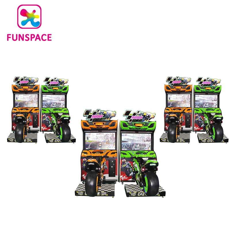 Funspace потребность в скоростном гоночном игровом автомате 2 игрока мото симулятор гоночный игровой автомат Аркада с монетоприемником