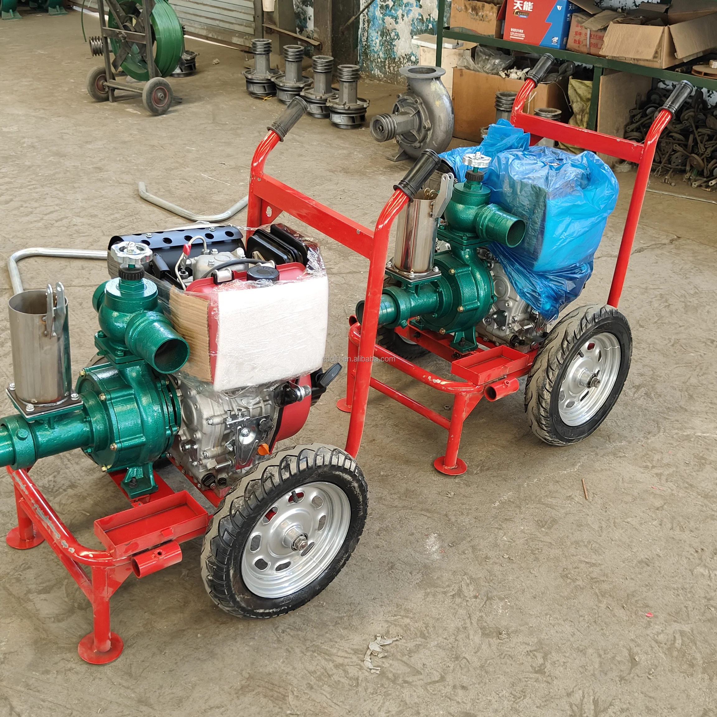 4.4KW дизельный двигатель водяной насос с PY40 дождевой пистолет Спринклер