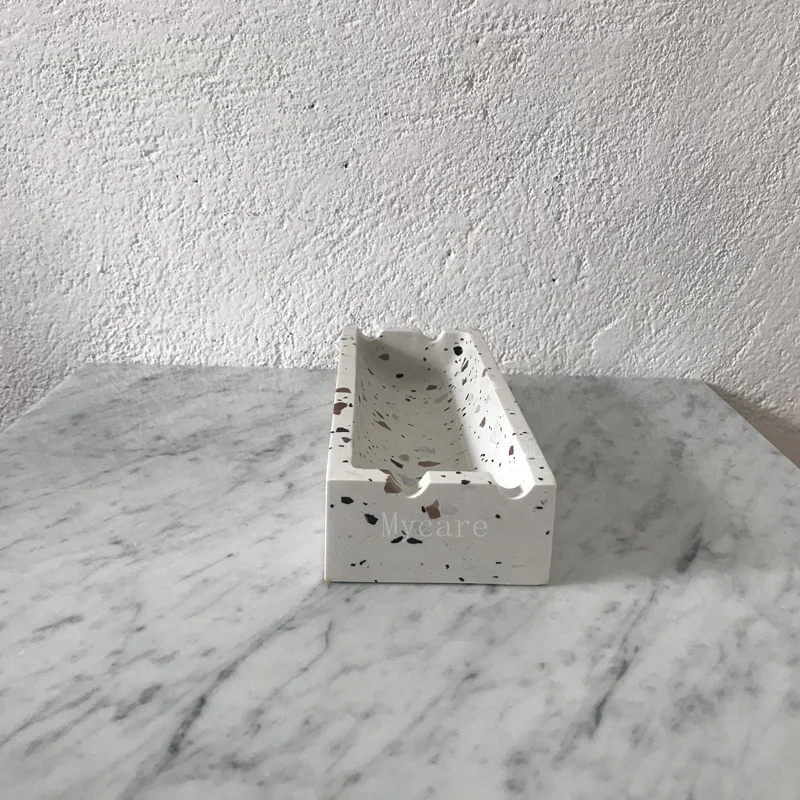 Nordic  Rectangle Terrazzo Strip Ashtray & Catchall Tray