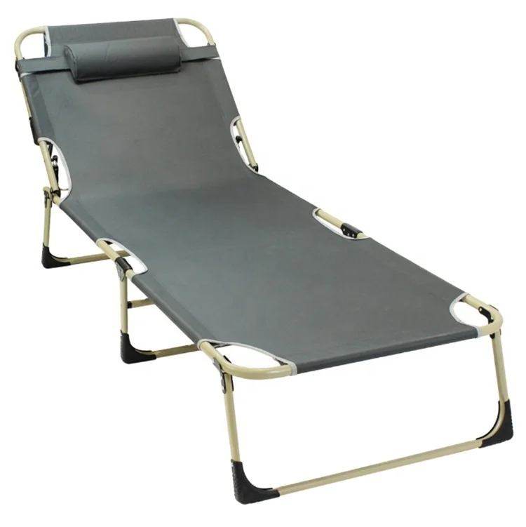 Factory Portable Folding Bed With Army Metal Outdoor Foldable Bed  Folding Camping Bed