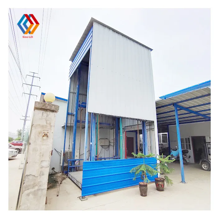 Электрический грузовой подъемник для помещений