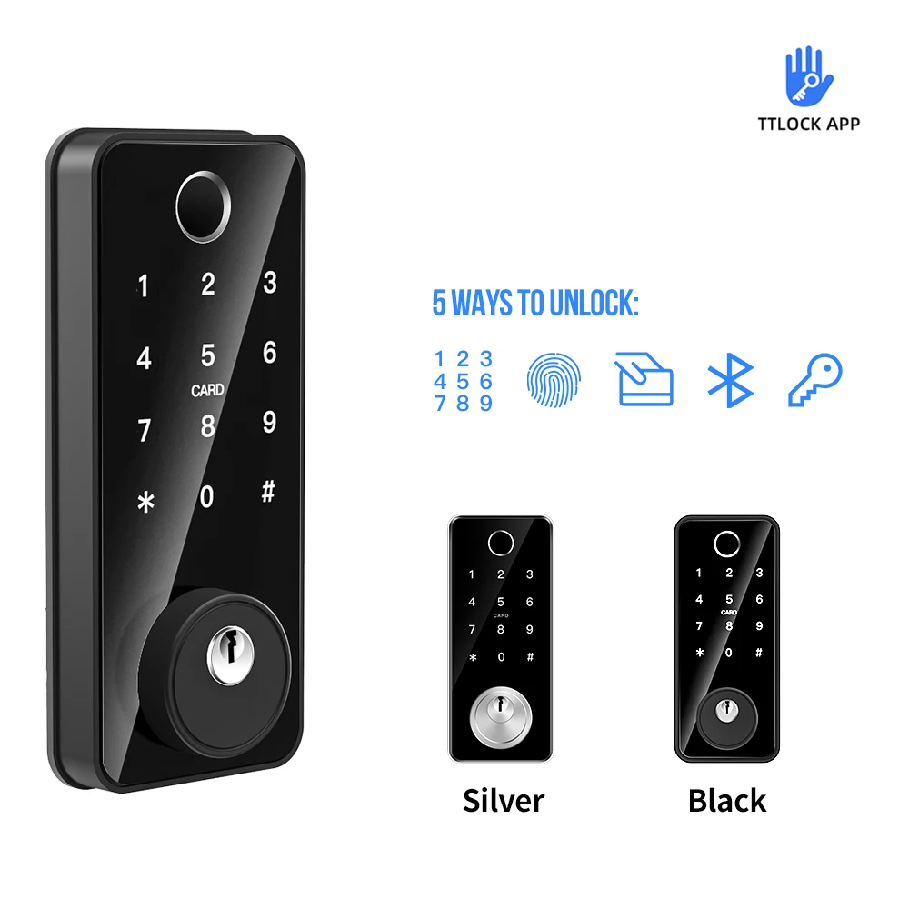 Electronic Lock Smart Innovative Aluminum Alloy,Fingerprint,Code,Key,Wi-fi,Digitaldoor Lock