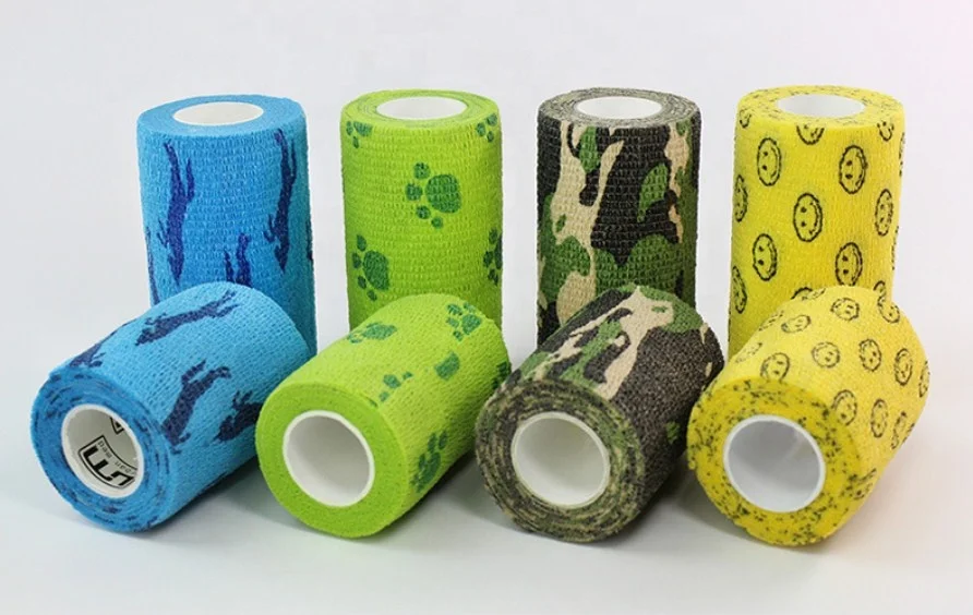 Non Woven Cotton Self Adhesive Manufactures Bulk Wholesale Elastic Cohesive Conforming Gauze Bandage Roll Elastic