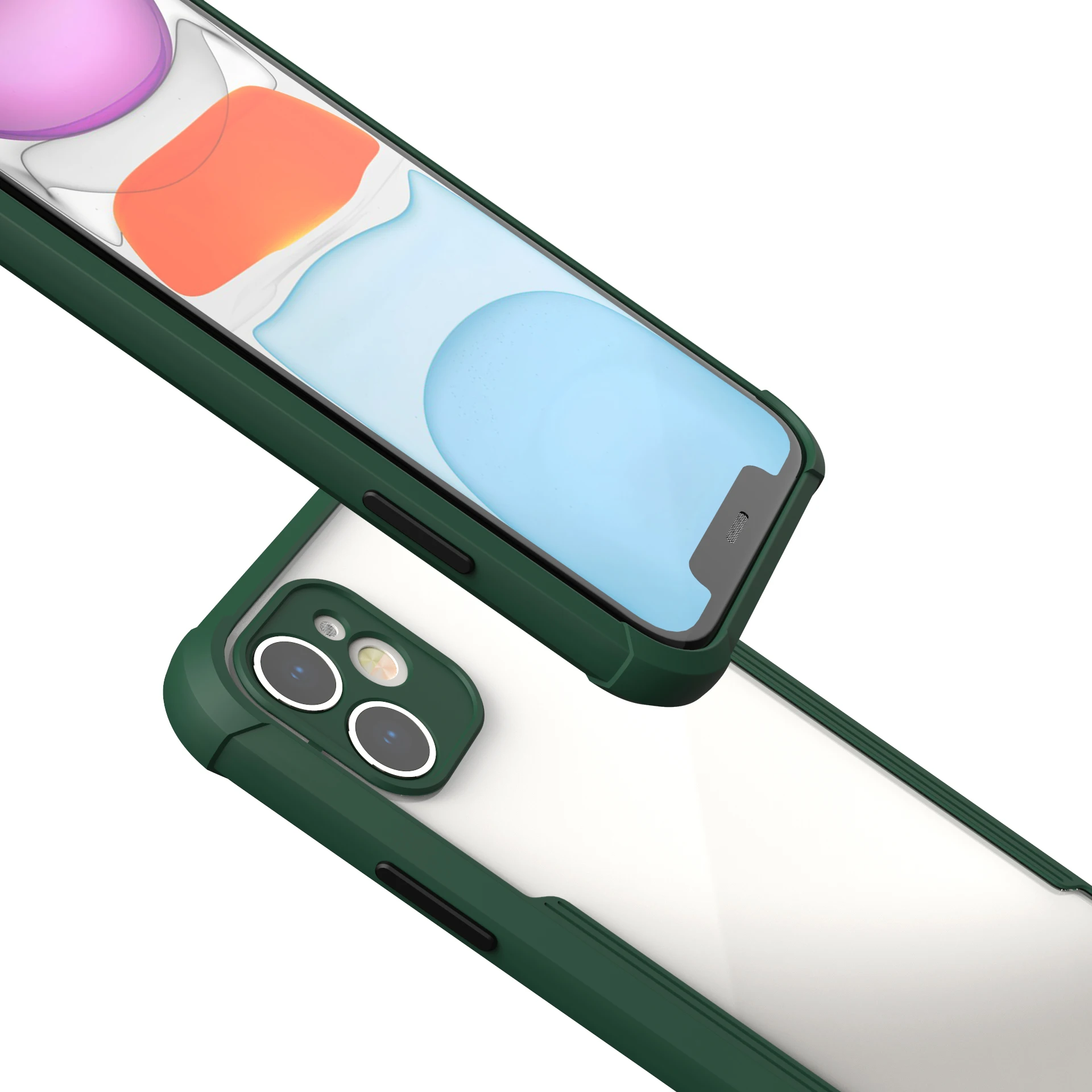 For Iphone 11 Pro Max Phone Case Tpu 2 In 1 Bumper Custom Square Acrylic Phone Case