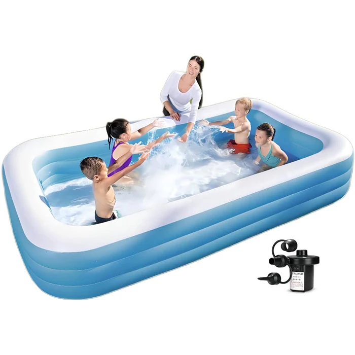 Custom Pvc Inflatable Swimming Pool Rigid Portable Children Pool Inflatable Outdoor Pool