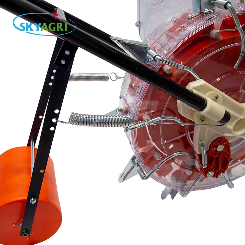 Double barrel Seeder Drill Machine portable manual hand corn/onion/bean vegetable seeder machine