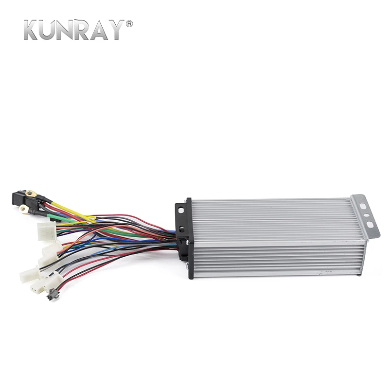 Kunray 48V 36V 1000W-1600W 12 Tube Brushless Controller Multifunction E-Bike Controller for Bicycle Ebike Scooter